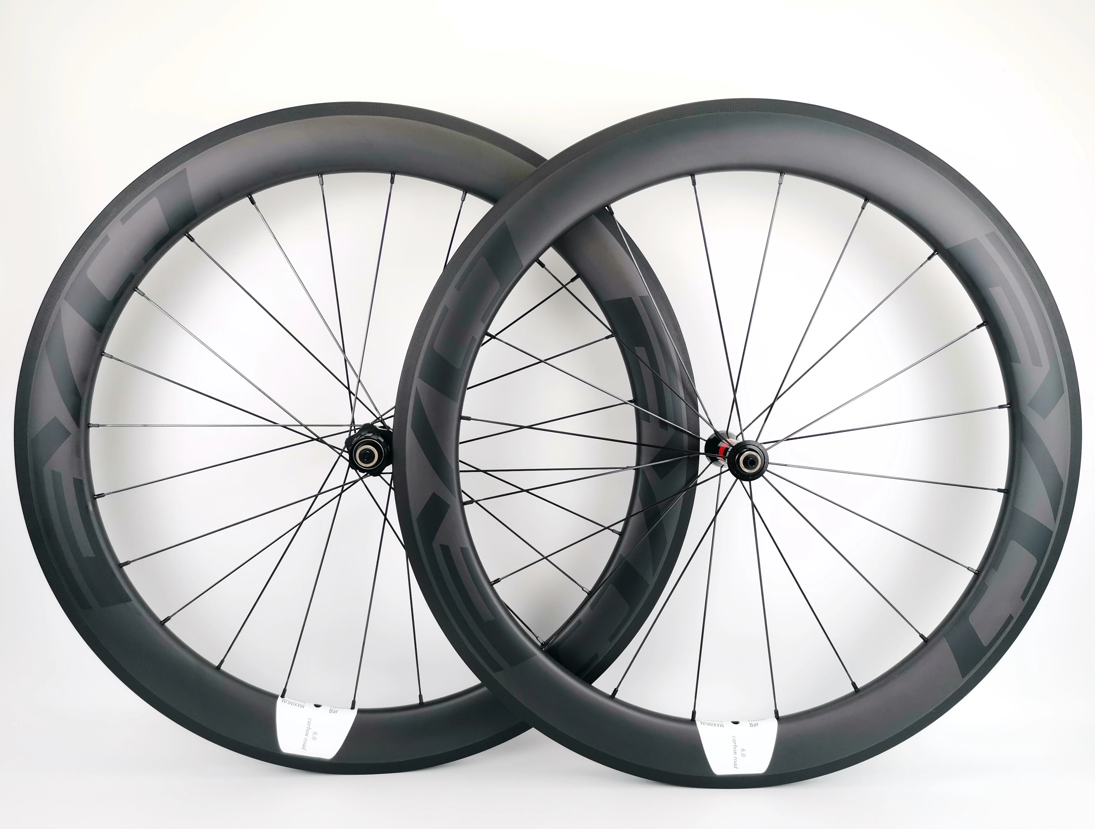 

700C 60mm depth road bike carbon wheels 25mm width Tubular/clincher bicycle carbon wheelset UD matte finish EVO decals