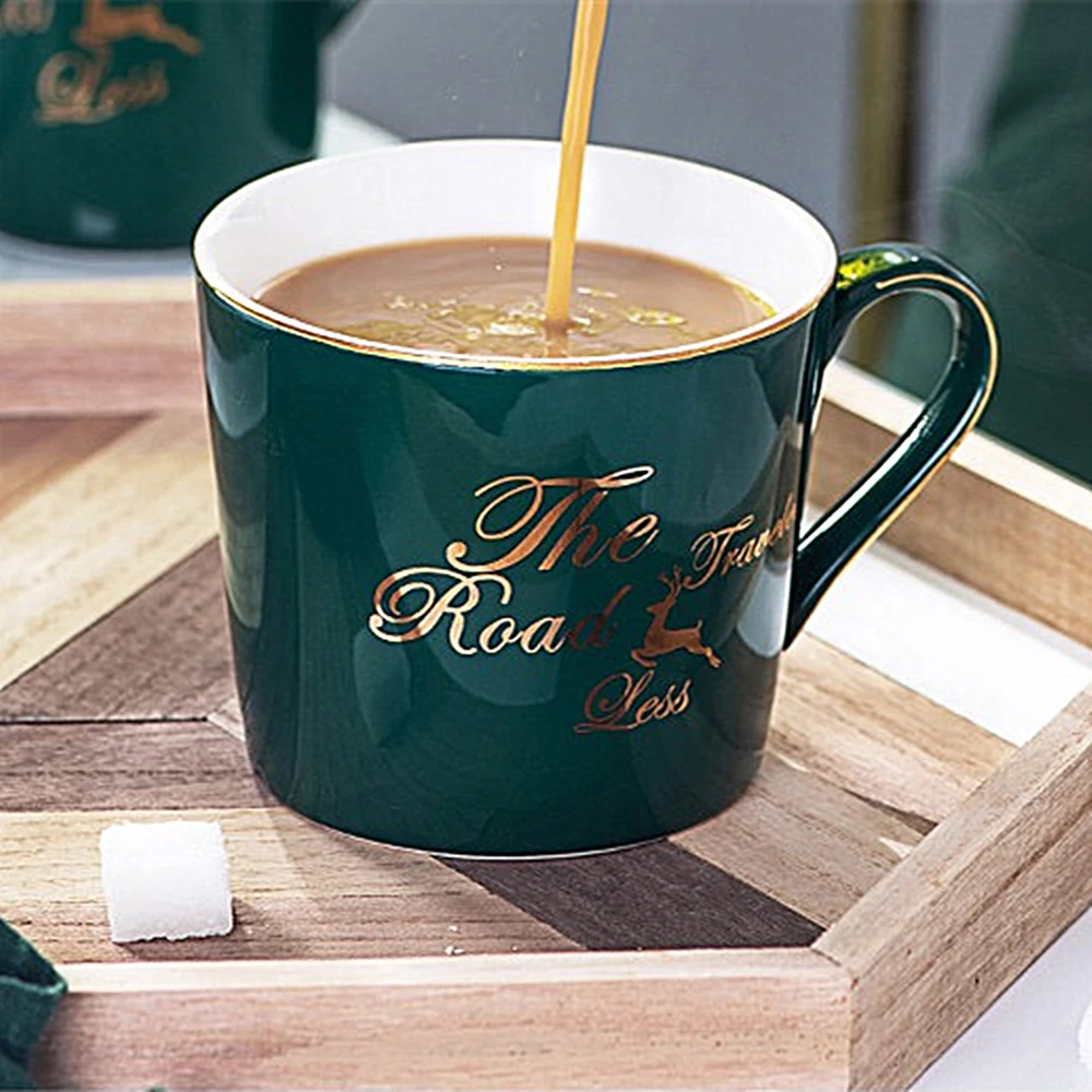 Европейские кофейные кружки креативная керамическая чашка для молока и чая пары