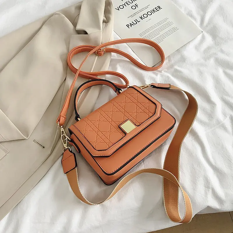 

2021 new popular fashion wild women's bag summer small bag net red portable small square bag