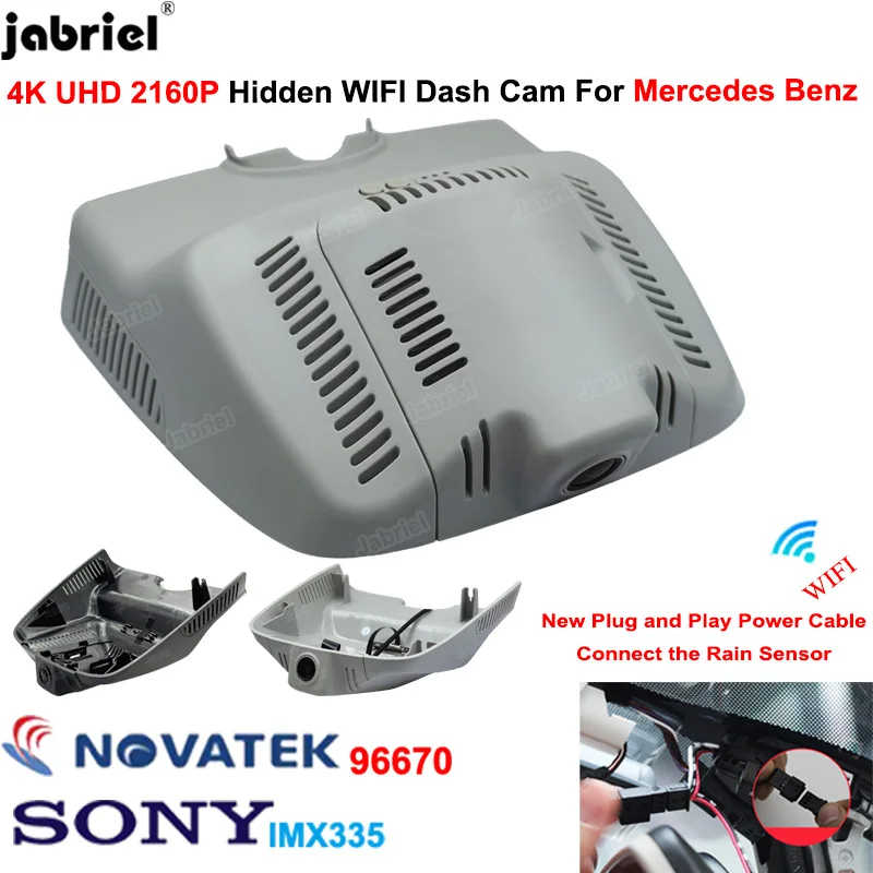

4K 2160P Plug And Play Dash Cam Car Dvr Camera For Mercedes Benz GLK x204 glk 250 280 300 350 200d 220d 250d 320d 350d 2008-2021
