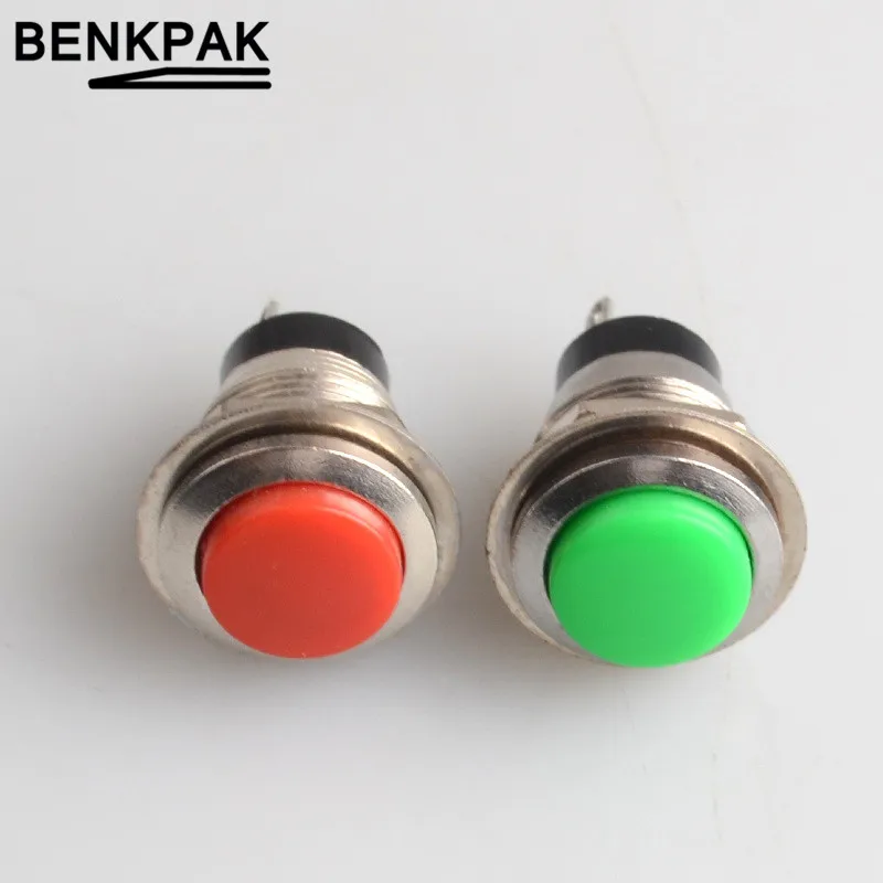 12 мм 2 контакта с пружинным возвратом самовозврата Мгновенный кнопочный