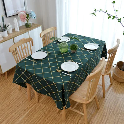

New embroidered tablecloth, checkered tablecloth tablecloth cover towel tablecloth