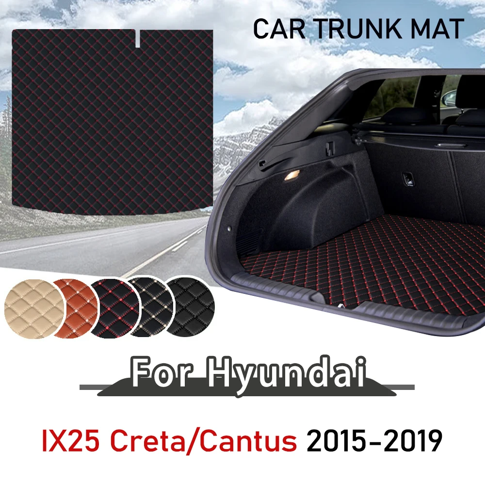 

Striker Mat Leather For Hyundai Creta Cantus IX25 2015-2019 Cargo Liner Boot Pad Rear Tray Carpet Cargo Liner floor Mat