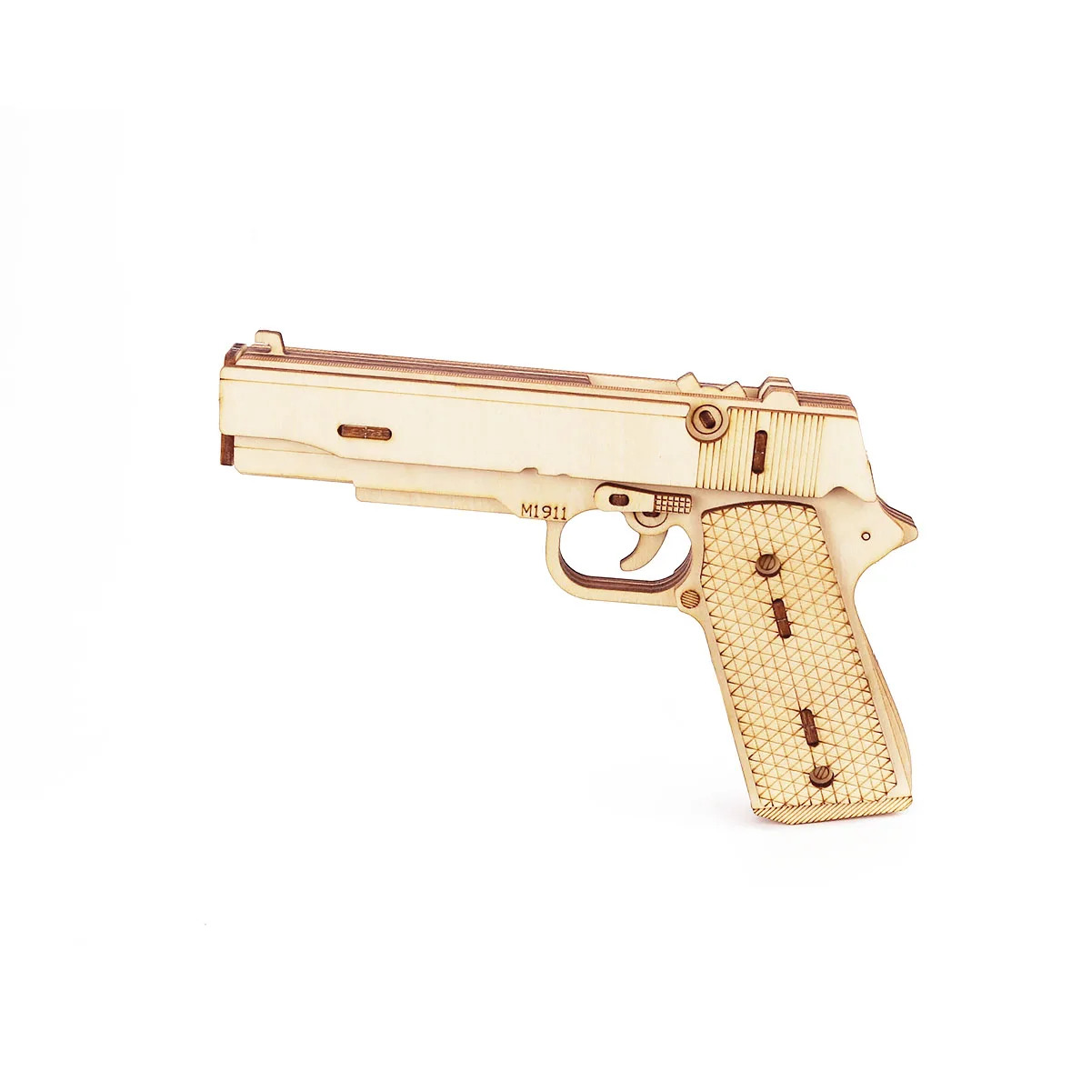 Игрушечный пистолет M1911 деревянная модель механического пистолета с резиновой