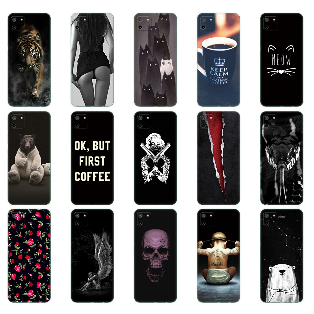 for realme c11 2021 2020 case tpu silicon phone back cover for oppo realmec11 2021 c 11 soft rmx3231 rmx2185 bumper 6 5inch free global shipping