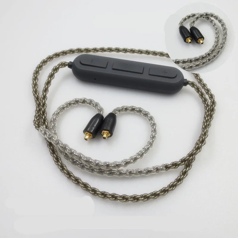 Посеребренный сменный аудиокабель для Sennheiser IE80s Shure Se535 SE846 Im50 Im70 TF10 наушники Bluetooth