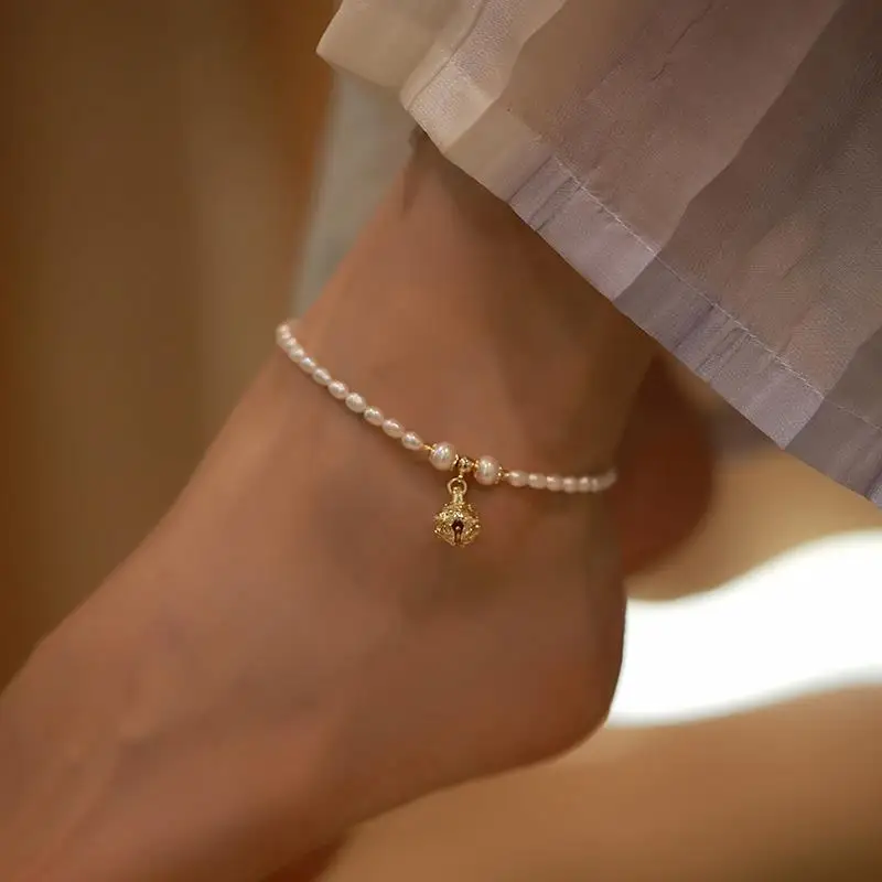 S Серебряное украшение нишевой дизайн кольцо с жемчугом колокольчики были