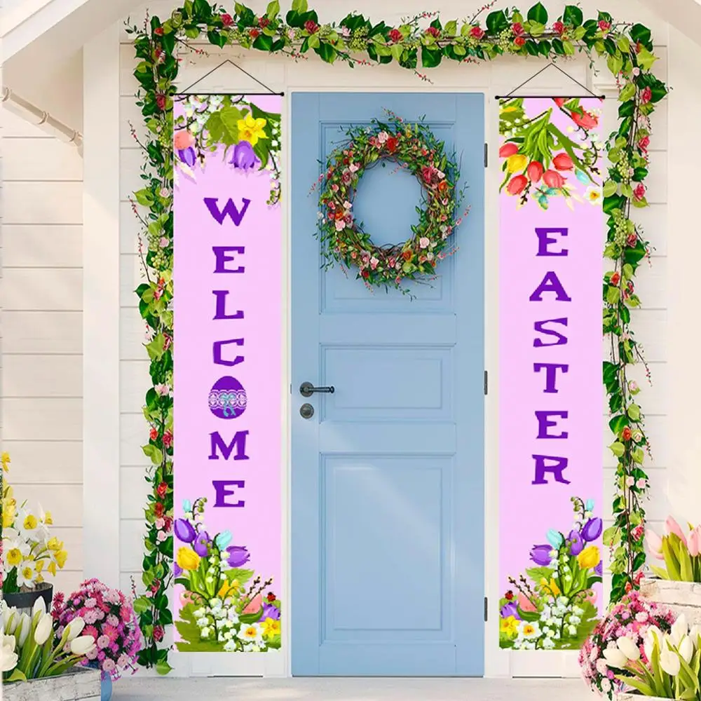 Staraise счастливая Пасхальная дверная занавеска подвесные баннеры Пасхальный