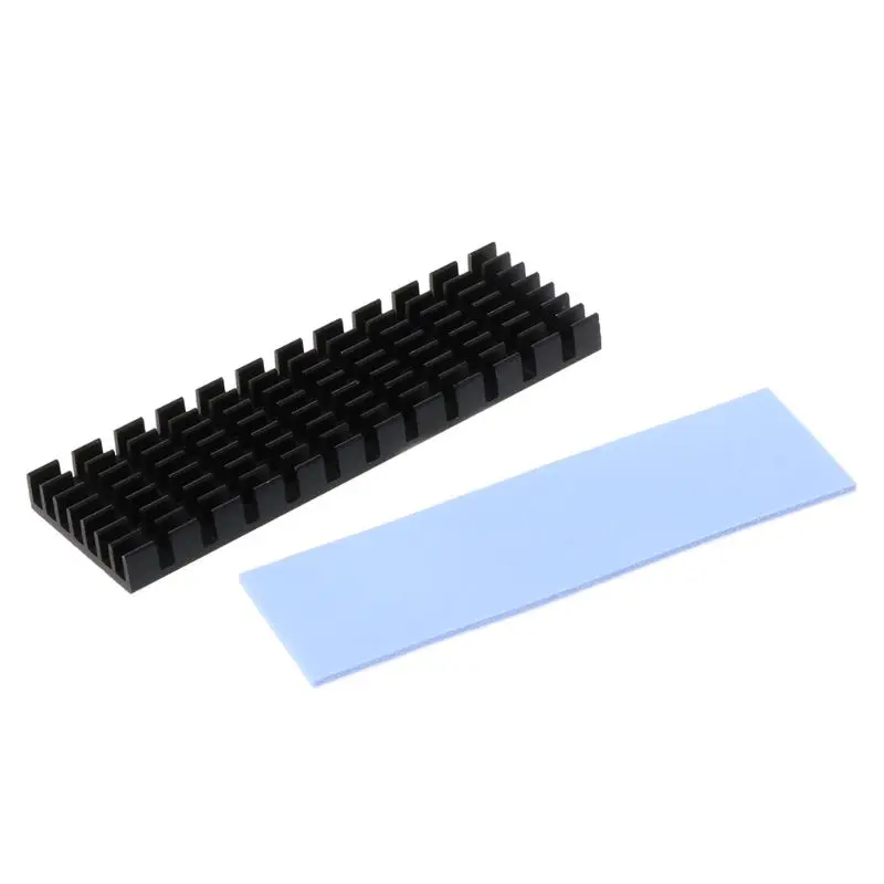 

Heatsink Heat Dissipation Aluminum Radiator M.2 NGFF Cooling Heat Sink Heat Thermal Pads for M.2 NGFF 2280 PCI-E NVME SSD