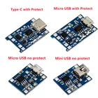 Micro USB 5V 1A 18650 TP4056 модуль зарядного устройства литиевой батареи зарядная плата с защитой и двумя функциями 1A li-ion