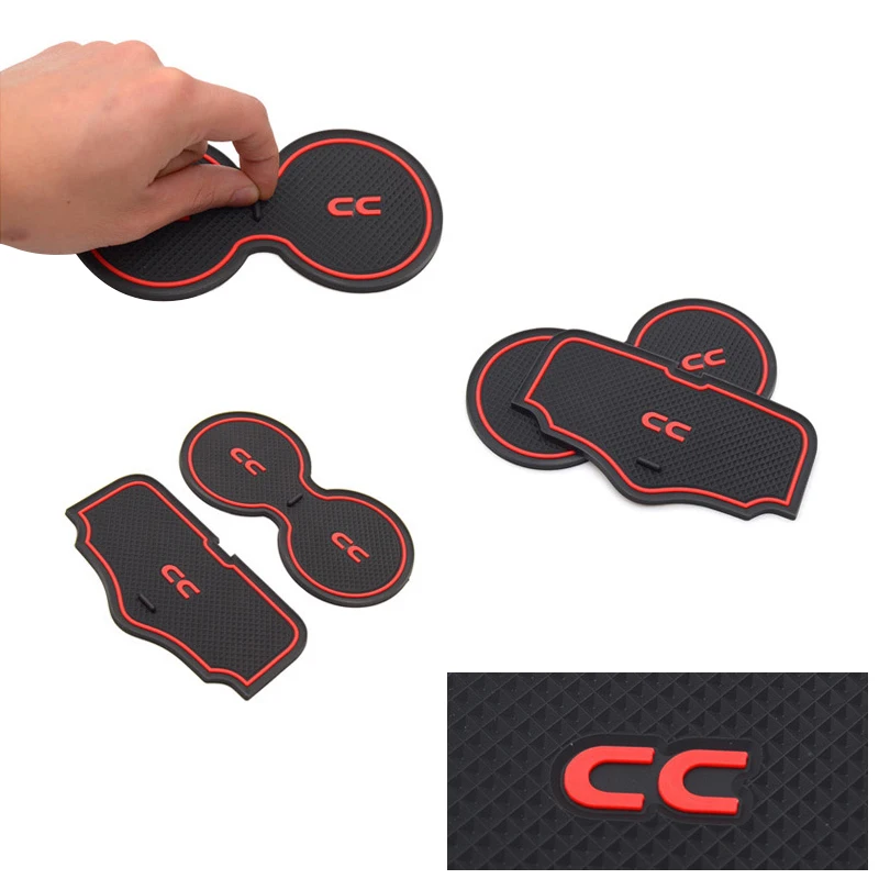 5 шт. противоскользящие Противоскользящие коврики с пазами для двери чашки