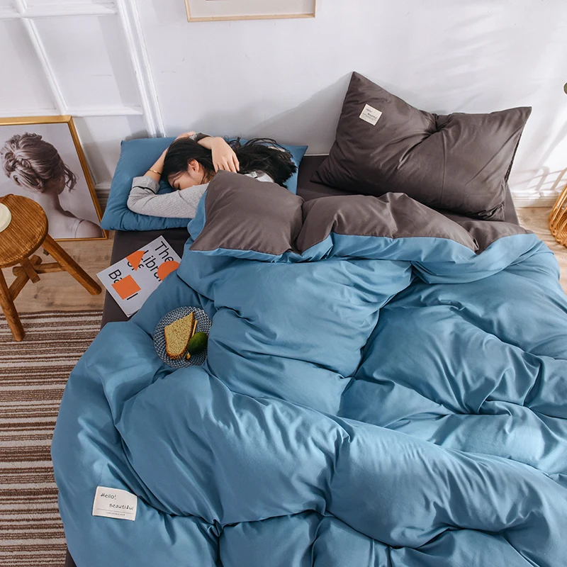 4 шт. простыня из промытого хлопка с имбирной темно-зеленой пастой | Дом и сад