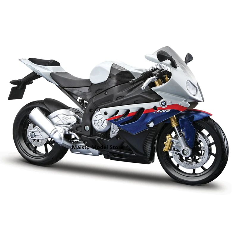 Комплект моделей мотоциклов Maisto 1:12 BMW S 1000 RR, Коллекционная модель мотоцикла, Подарочная игрушка