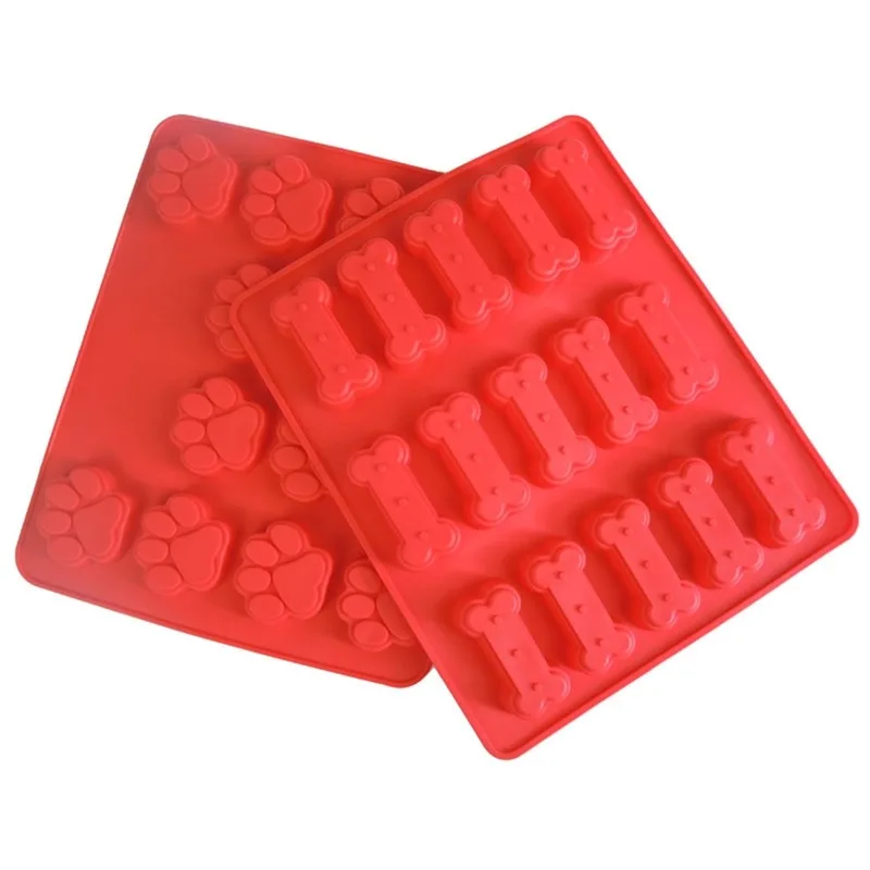 

Ice Cube Soap Cookies Chocolate 3D Sweet Dog Claw Paw Bone Shape Silicone Cake Mold Silicone Mousse Fondant Decoration