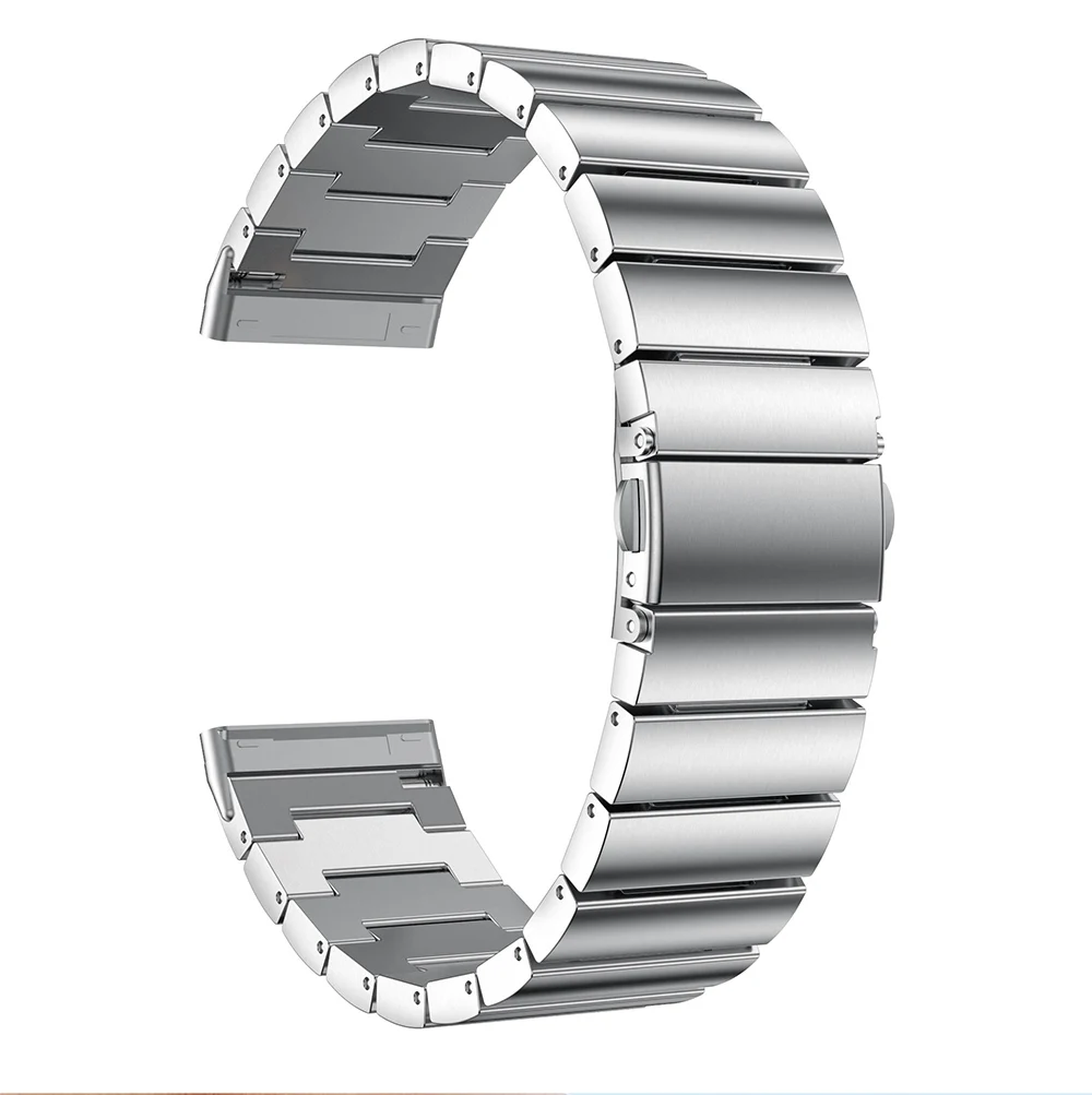 

Elegant Stainless Steel Link Strap Watch Band Luxury Nobility Replacement Bracelet Wrist Strap For Fitbit Versa 3/ Sense