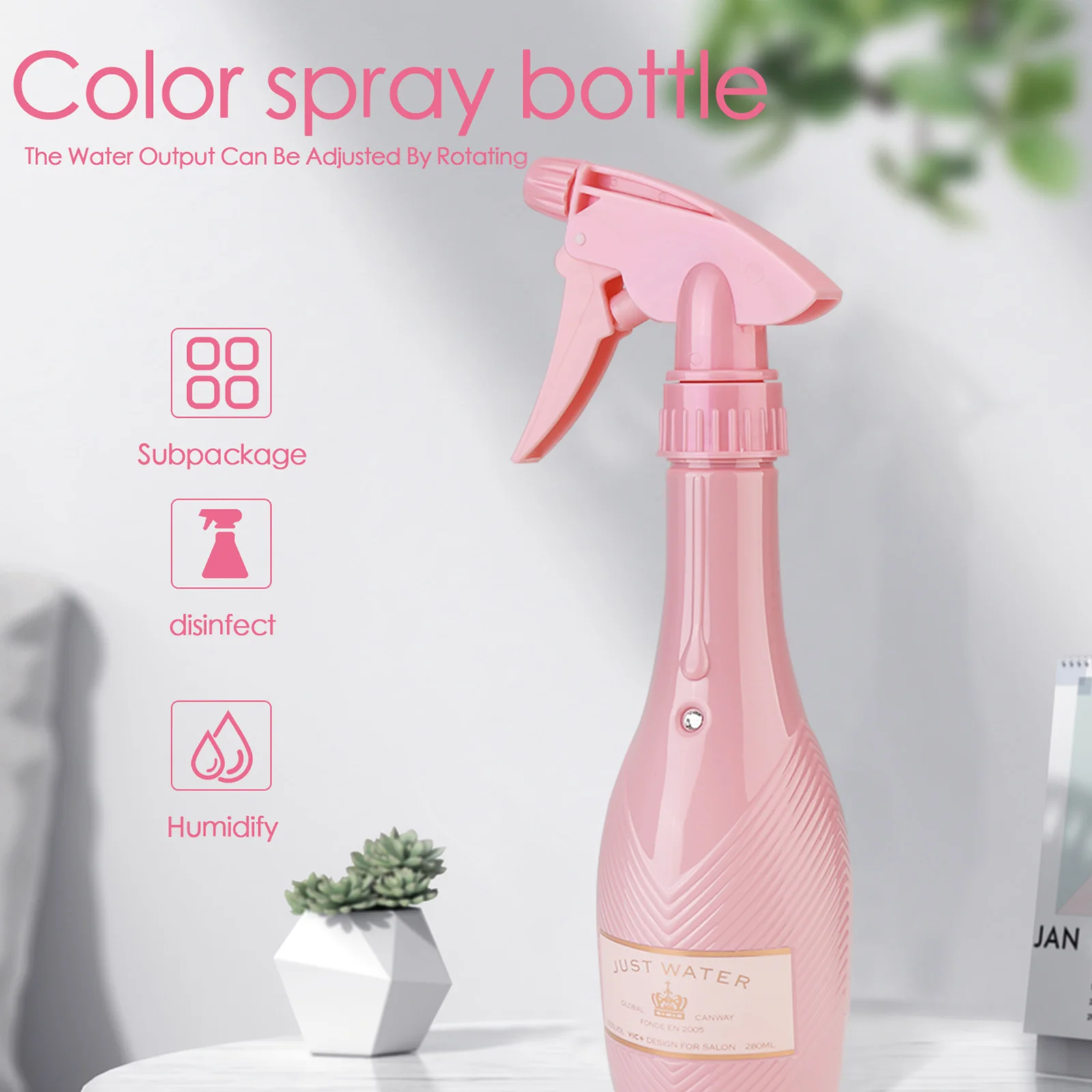 

Hot 280ml Hair Spray Bottle Plastic Salon Water Spray Bottle Hair Hairdressing Fine Mist Water Spray Bottles Salon Barber Tools