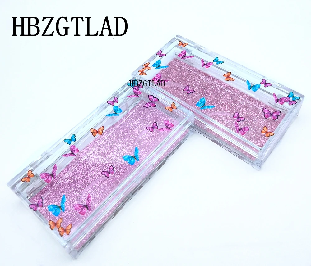 Новинка 20/50 шт оптом упаковка для ресниц коробки Цветная Бабочка Дизайн 10 мм-25 мм