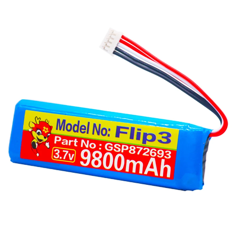 Высокая емкость 9800 мАч GSP872693 01 JBL Flip 4 Flip4 динамик батарея 3 Flip3 серый специальное