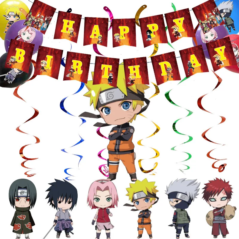 

Naruto Theme Children's Birthday Party Decoration Balloons Welcome Home Balloons Gender Reveal Birthday Decoration Balloons