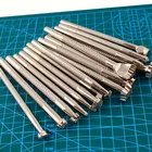 Новый набор инструментов для печати на коже, кожаное ремесло, рабочий седло, набор для штамповки, шаблоны для резьбы, искусство ручной работы Инструменты для воловьей кожи