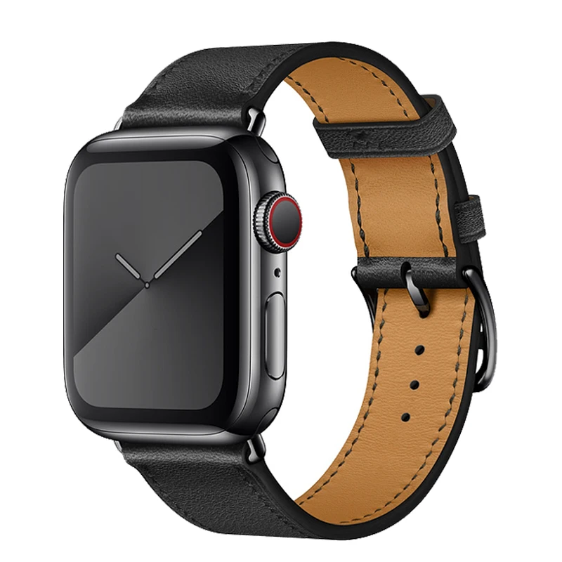 Ремешок из натуральной кожи для Apple Watch Series 5 4 40 мм/44 мм|Ремешки часов| |