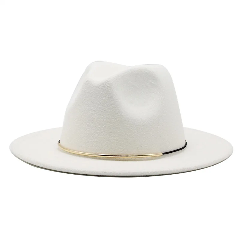 

Fashion Wool Women Outback Fedora Hat For Winter Autumn ElegantLady Floppy Cloche Wide Brim Jazz Panama Big Size Caps 56-60CM