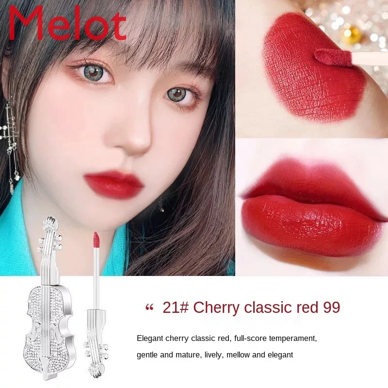 Violin Soft Mist Velvet Air Lip Lacquer Retro Matte Not Easy to Fade No Stain on Cup Lipstick
Violin Soft Mist Velvet Air Lip Lacquer Retro Matte Not Easy to Fade No Stain on Cup Lipstick