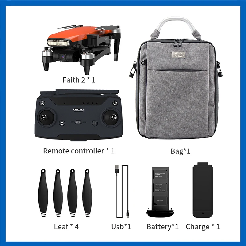CFLY Faith 2 Pro GPS 3-Axis Gimbal FPV Drone Quadcopter C-FLY Faith2 Collapsible Helicopter 4K Video VS FIMI X8SE Mavic Mini
