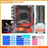 machinist x99 motherboard lga 2011 3 set kit intel xeon e5 2620 v3 cpu processor ddr4 2pcs8g 16gb 2666mhz memory ram x99 rs9