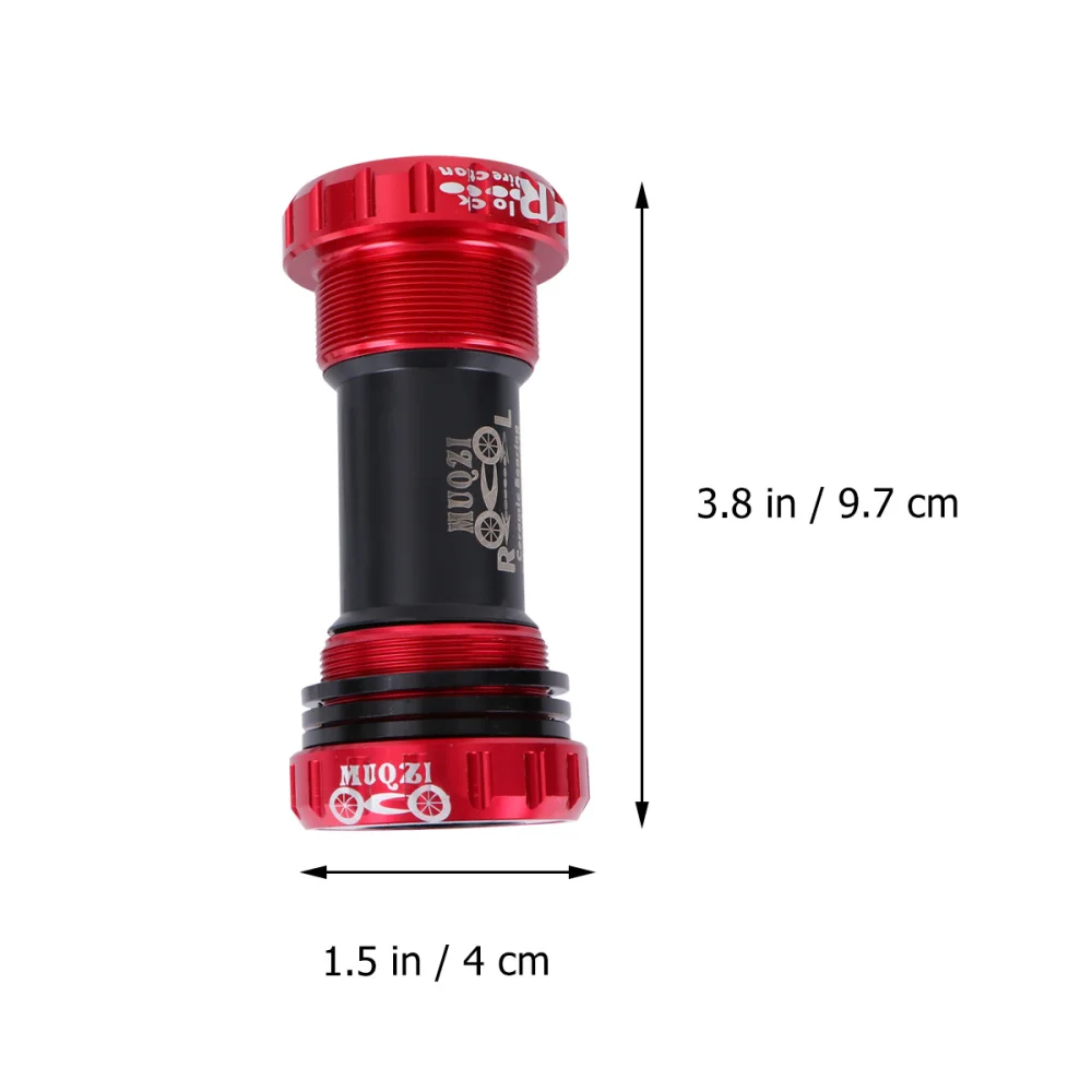 

Screw Bike Central Axis Bottom Bracket Shaft for 68-73 Road Bike MTB Fixed Gear (Red)