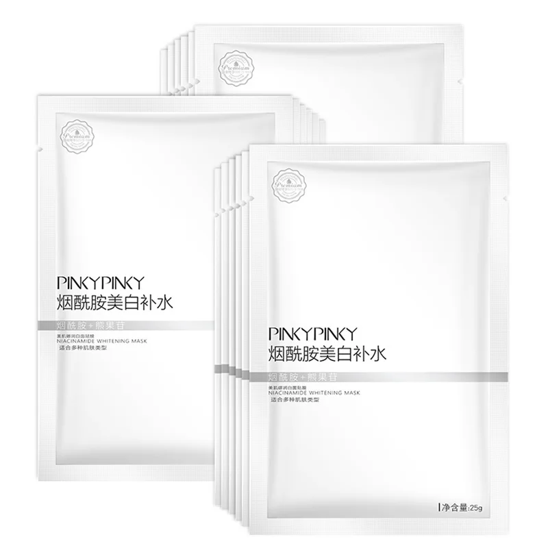 10 шт. ниациamотбеливающая маска сужающая поры пополняющая кожу осветляющая