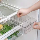 Прозрачная быстрая корзина для хранения, ящик для холодильника, ящик для хранения холодильника, контейнер для хранения, контейнеры для кладовой, морозильной камеры