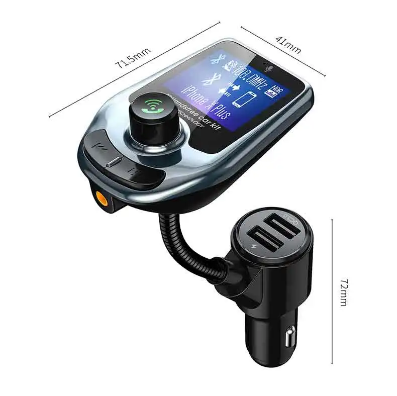 Беспроводной Bluetooth MP3 радио передатчик адаптер автомобильный Bluetooth FM передатчик USB зарядное устройство AUX вход с ЖК-дисплеем музыка Playe