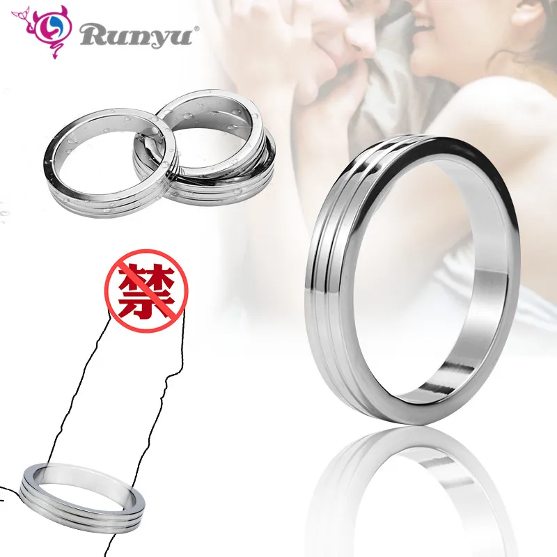 Intimate Good for Men Metal Stainless Slave Quality Penis Rings Cock Male Delay Ejaculation Prevent Impotence Adult Toy| |