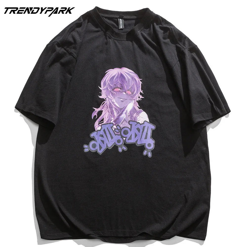 

Men's T-shirt 2021 New Summer Short Sleeve Printed Tee Hip Hop Oversized Cotton Casual Harajuku Streetwear Top Tshirts Clothing