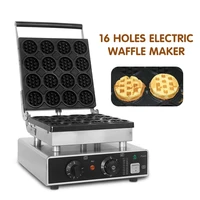 itop 16 holes electric waffle maker 1500w stianless steel body non stick coating muffin machine it 2306