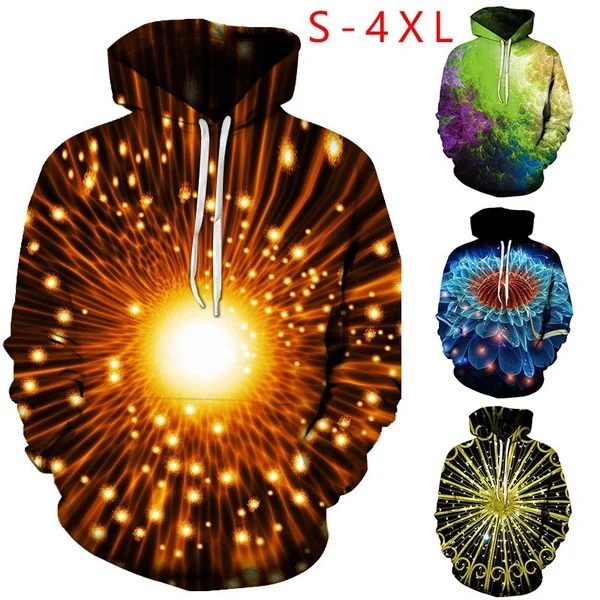 

Autumn Winter Men's Fashion 3D Hoodie Casual Printed Personality Sweatshirt Males Fitness Hooded Blouse