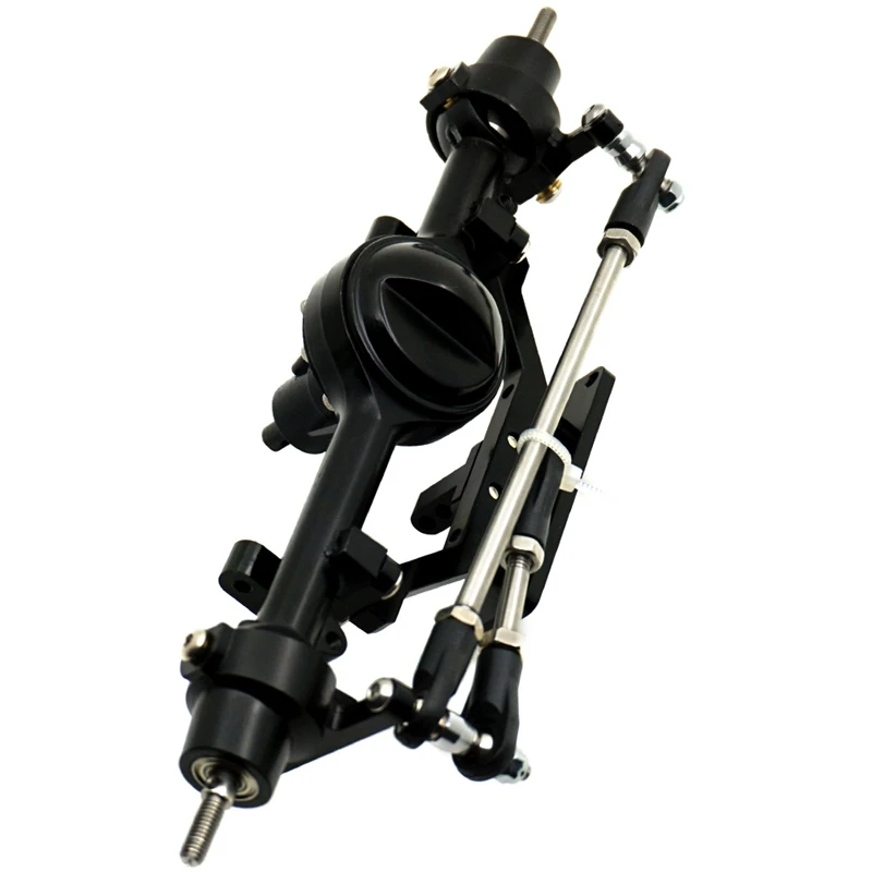 

2 Set RC Car Part: 1 Set Aluminum Alloy Front and Rear Axle Complete Set & 1 Set Hard Leaf Spring Suspension Bar Set