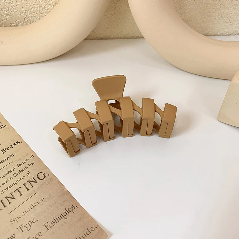 Кремовый зажим милая заколка для волос женщин акриловая белая серая текстура