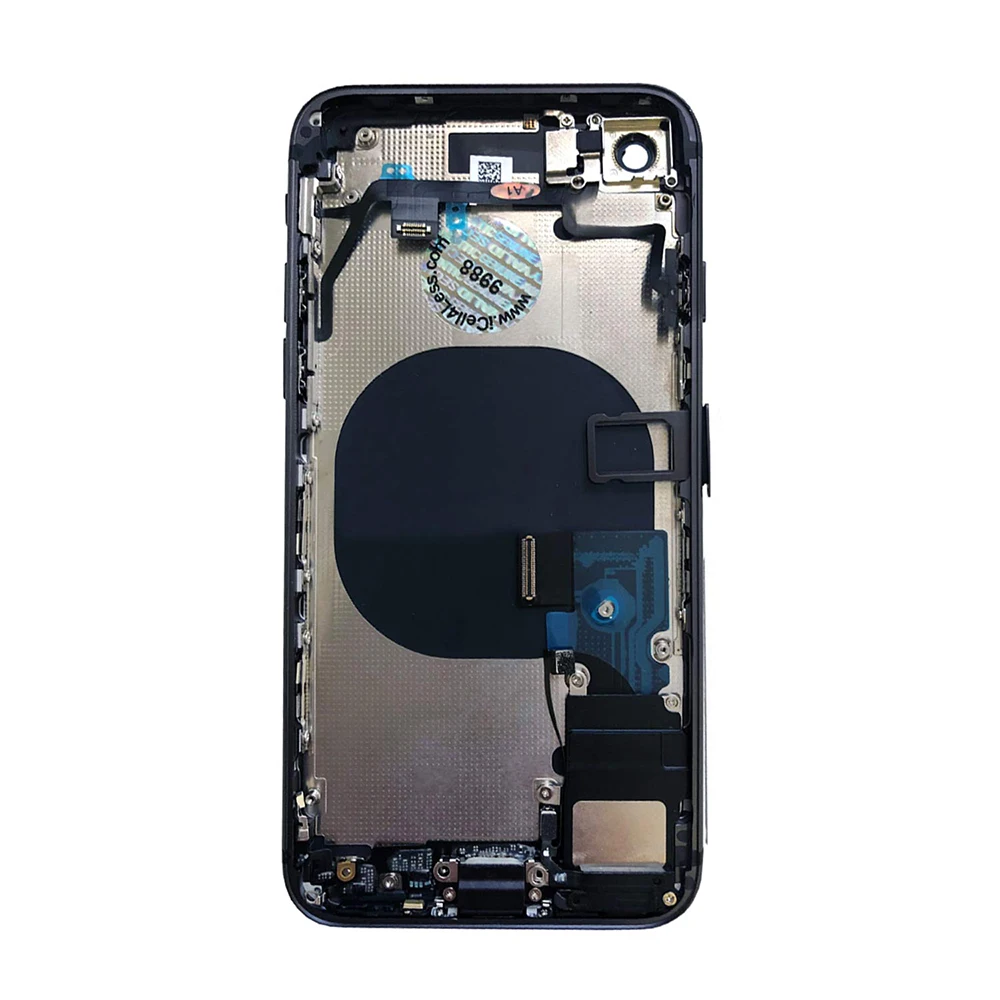 5 шт. для iphone 8 8 Plus с гибким кабелем, корпус, полная сборка, крышка батареи, дверь, задняя средняя рамка, шасси