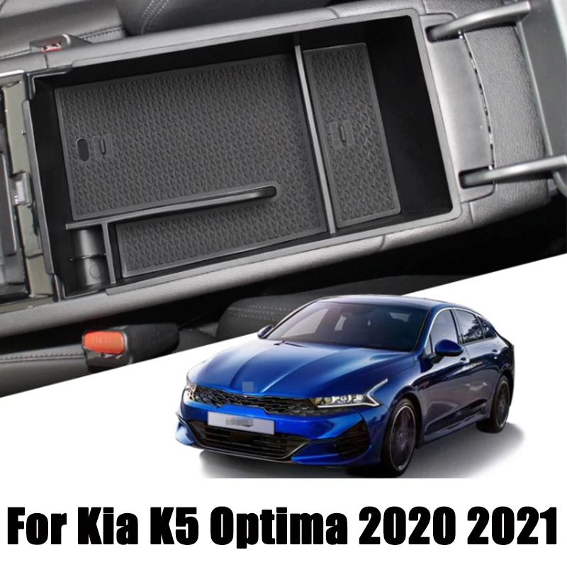 

Car Center Storage Box Arm Rest Armest Glove Holder Plate For Kia K5 Optima 2020 2021 Auto Glove Storage Box Container