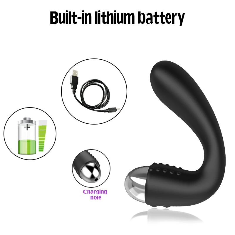 10 скоростей Силиконовый анальный вибратор мужской массажер простаты анальные