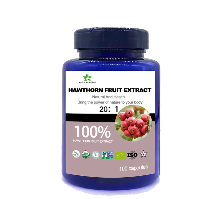 

Натуральный порошковый экстракт фруктов боярышника, экстракт боярышника 100 шт./бутылка, порошок травы боярышника, кардиотный эффект,
