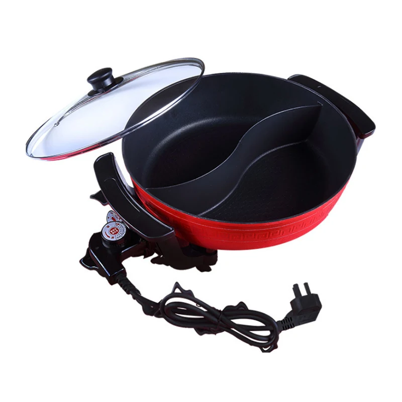 

Mandarin duck electric hot pot Korean style Mandarin duck electric hot pot large-capacity cookware non-smoke non-stick electric