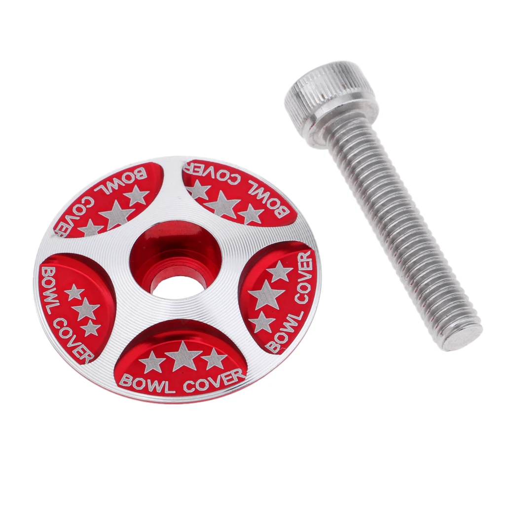 Звезды дизайнер гарнитура стволовая крышка с M6 болт для 28 6 мм велосипед вилка |