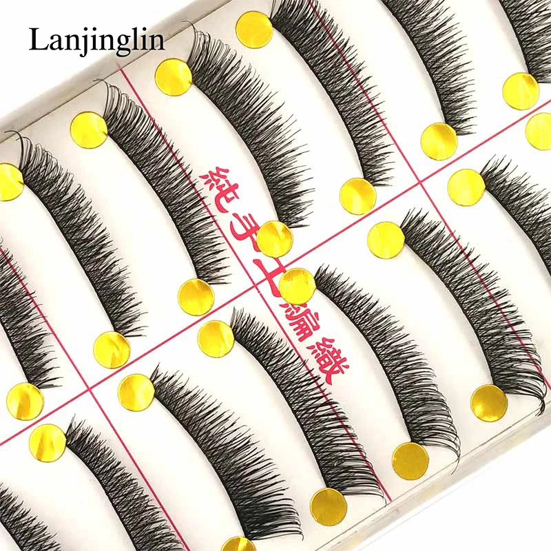 10 пар натуральных длинных ресниц инструмент для наращивания # TW042|lash extension