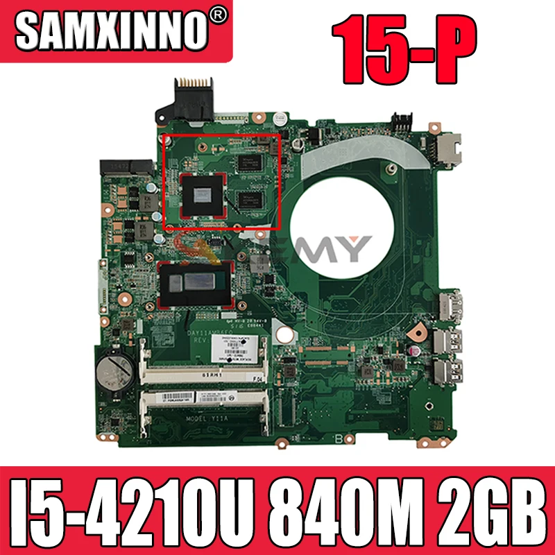 

Для HP 15-P 15-K серии Материнская плата ноутбука 763588-501 763588-001 аккумулятор большой емкости с I5-4210U Процессор 840 м 2 Гб GPU DAY11AMB6E0 100% тестирование Быст...