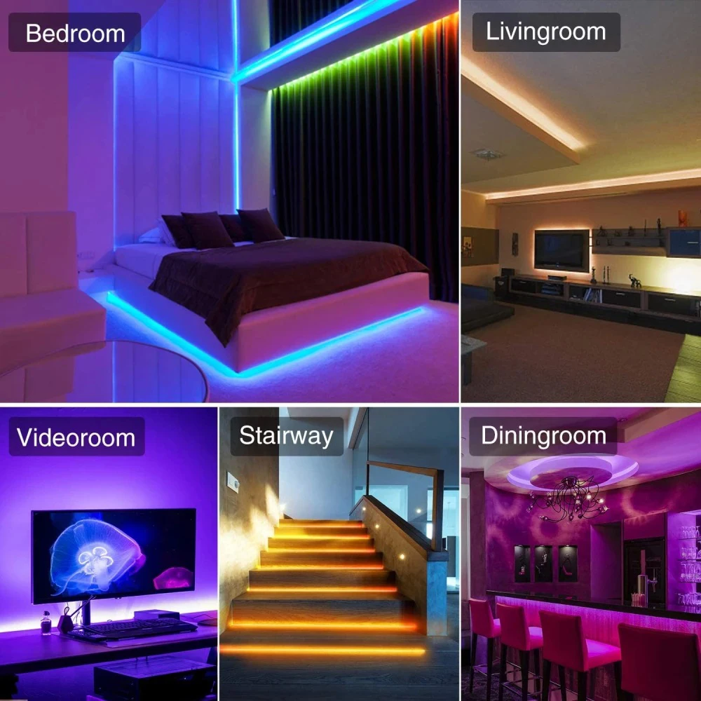 Лента светодиодная Nawkaw RGB 5050 5 В с Bluetooth | Освещение