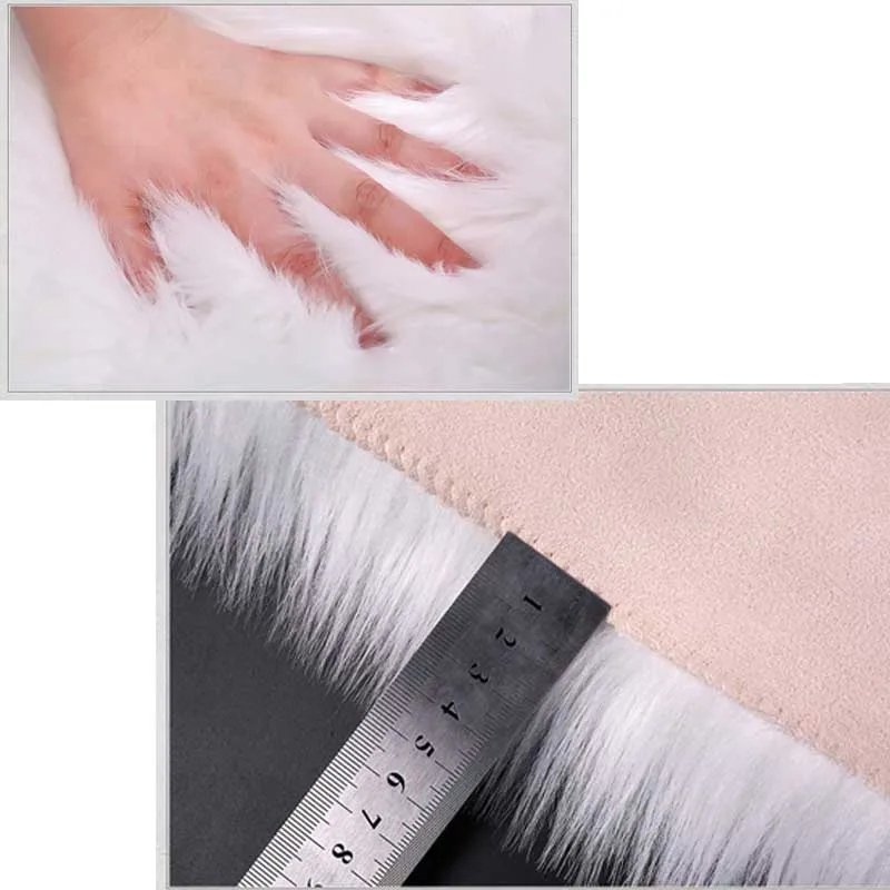 Коврики из искусственной овчины с мехом Круглый напольный коврик для гостиной