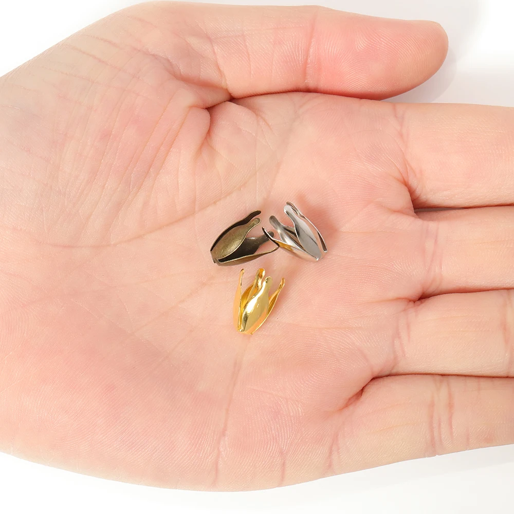 100 шт 13 мм Цветы филигранные бусины колпачки лепестки конец разделитель Подвески